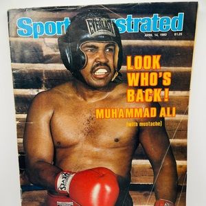 Sports Illustrated Look Who’s Back Muhammad Ali April 14 1980 Vintage Boxing